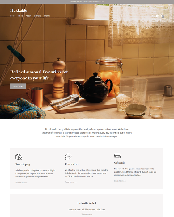 kitchen shopify themes for bakeware cookware dinnerware