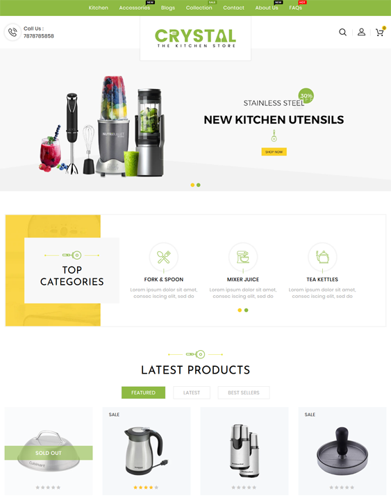 kitchen shopify themes for bakeware cookware dinnerware