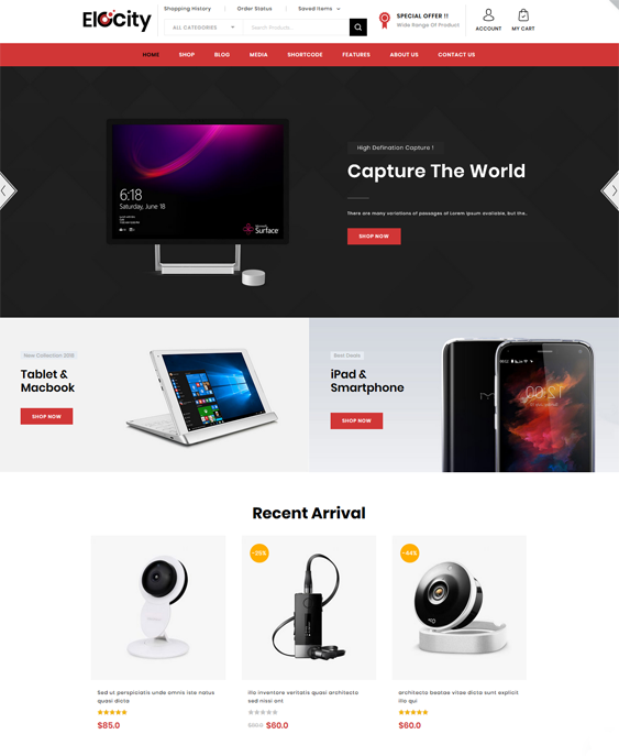 woocommerce themes for electronics stores