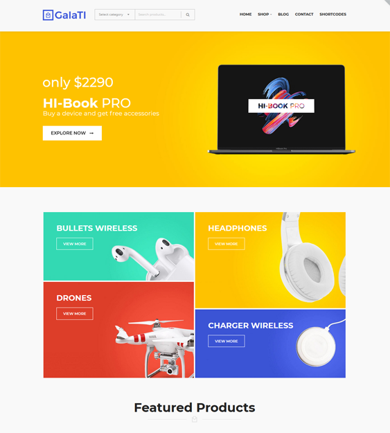 woocommerce themes for electronics stores
