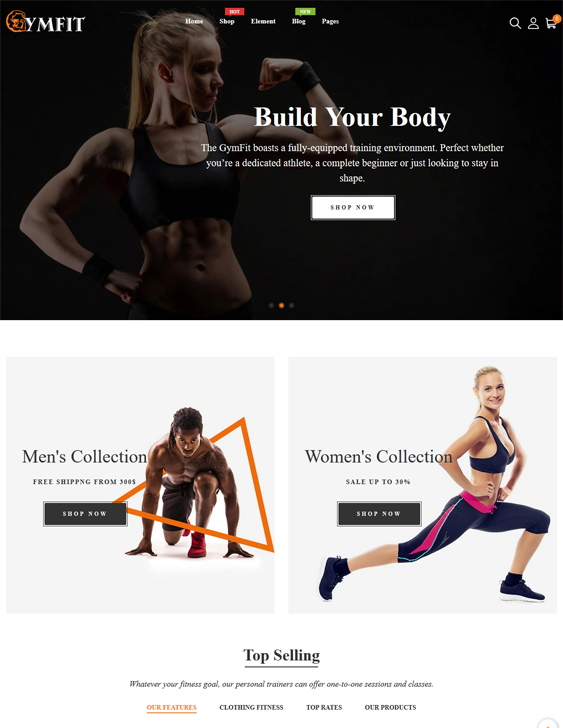 Shopify theme for athleisurewear and workout clothing