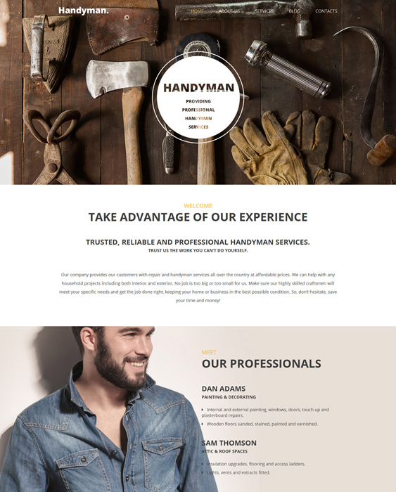 WordPress Themes For Handyman Services feature