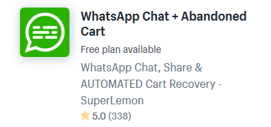 whatsapp shopify apps plugins