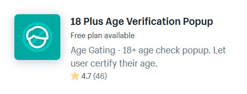 Age Verification Shopify Apps