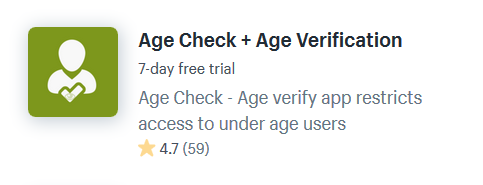 Age Verification Shopify Apps