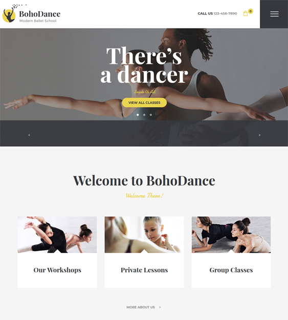 WordPress Themes For Dance Classes And Schools