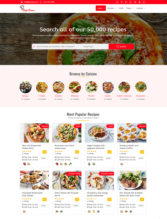 wordpress themes food blogs recipe websites feature