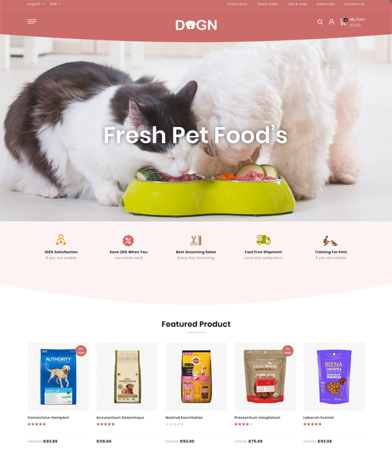 Pet Store PrestaShop Themes