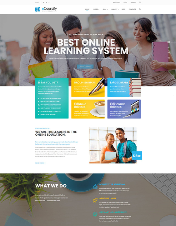 Online Education WordPress Themes