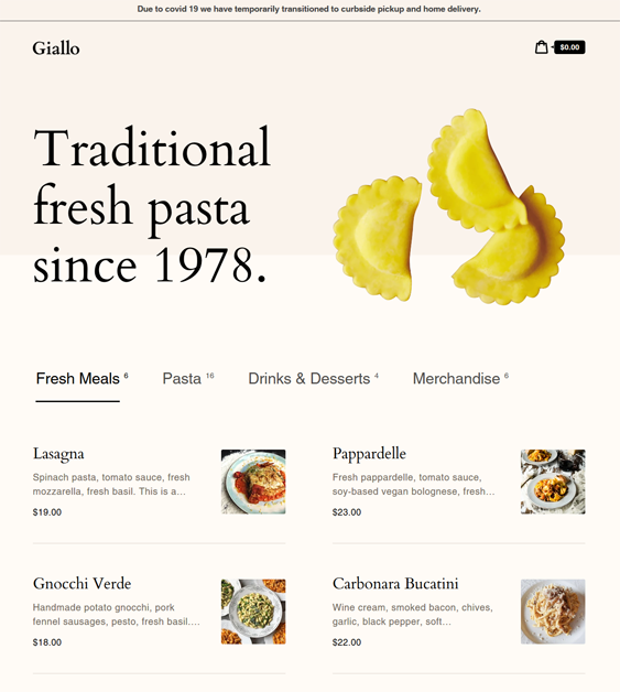 Shopify Themes For Selling Food Online