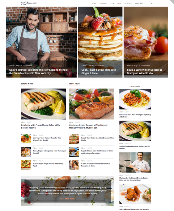 WordPress Themes For Food Blogs And Recipe Websites