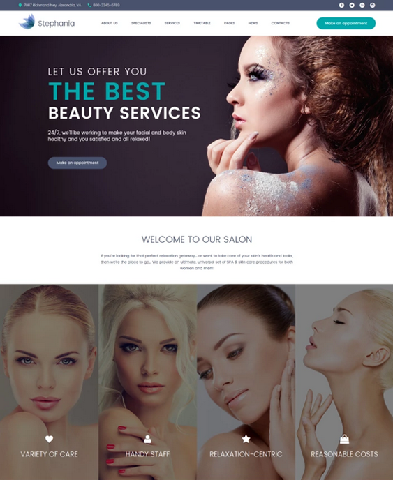 Beauty Salon And Spa WordPress Themes