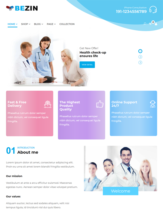 Shopify Themes For Drug Stores And Online Pharmacies feature