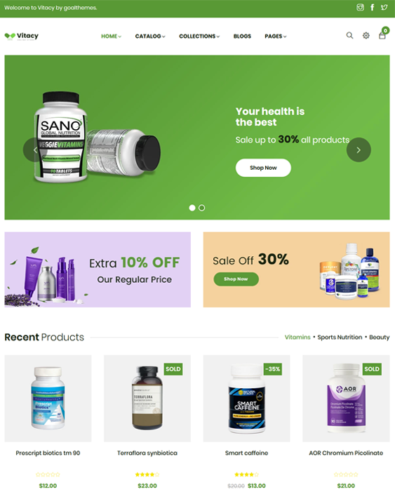 Shopify Themes For Drug Stores And Online Pharmacies