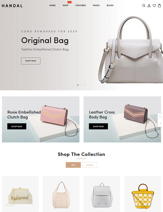 Shopify Themes For Selling Purses, Wallets, And Handbags feature