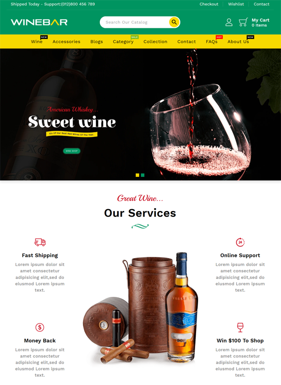 Shopify Themes For Selling Beer, Wine, Liquor, And Other Alcoholic Beverages