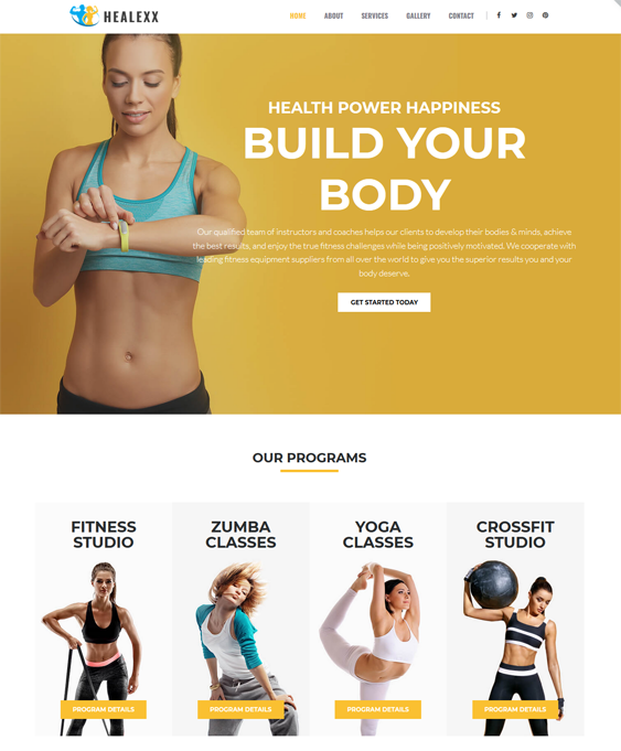 WordPress Themes For Personal Fitness Trainers