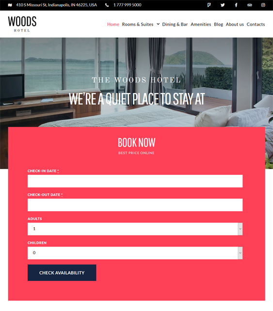 Hotel And Vacation Rental WordPress Themes