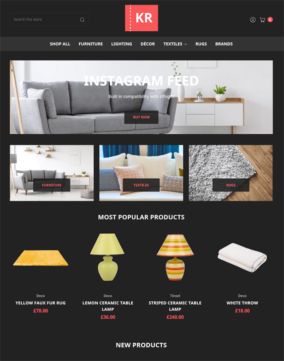 Dark BigCommerce Themes feature