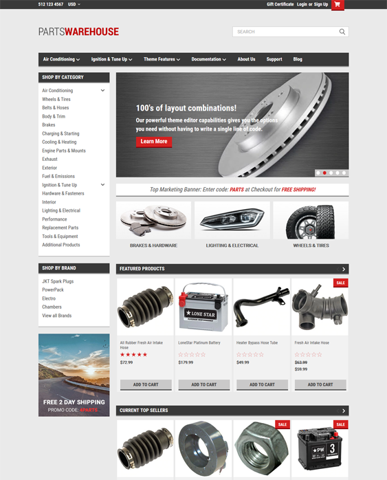 BigCommerce Themes For Tool And Hardware Stores