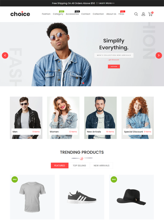 Shopify Themes For Selling Women's And Men’s Clothing feature