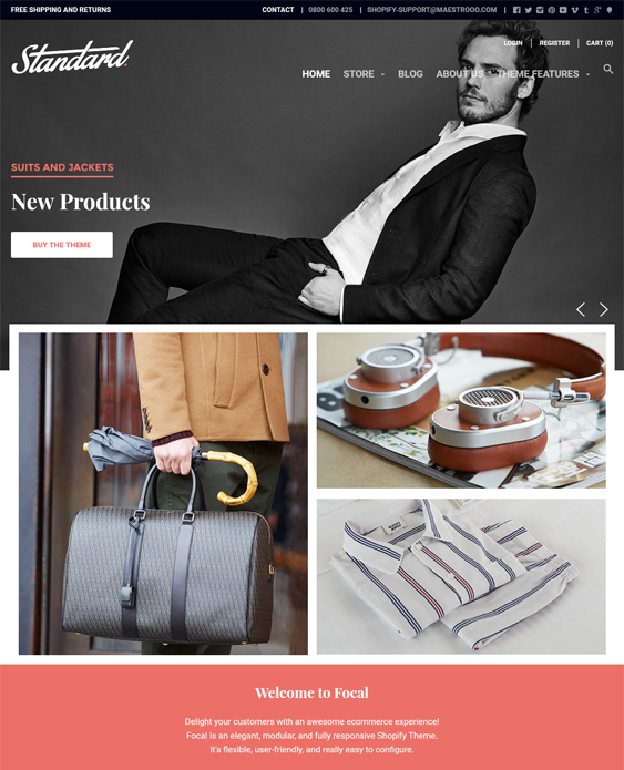 Men's Fashion Shopify Themes For Selling Clothing And Accessories