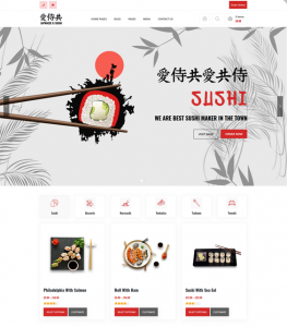 WordPress Themes For Sushi Restaurants feature