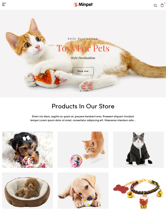 Shopify Themes for Online Pet Stores feature