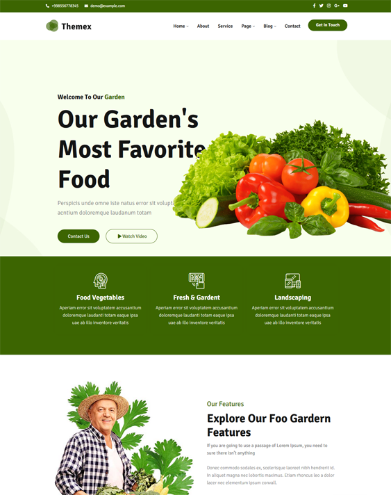 Farm And Agriculture WordPress Themes