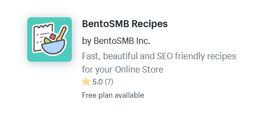 Recipe Shopify Apps And Plugins