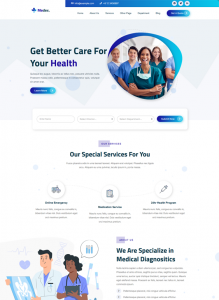 medical wordpress themes feature