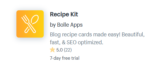 Recipe Shopify Apps And Plugins