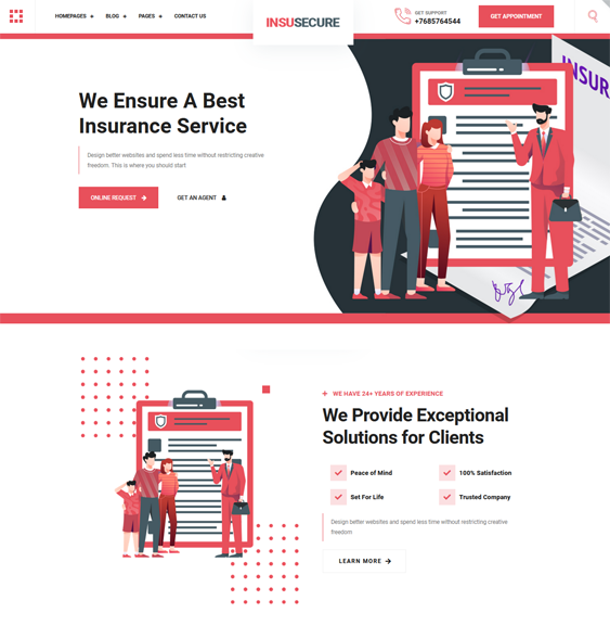 Insurance WordPress Themes