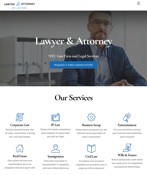 WordPress Themes For Lawyers, Attorneys, And Law Firms feature