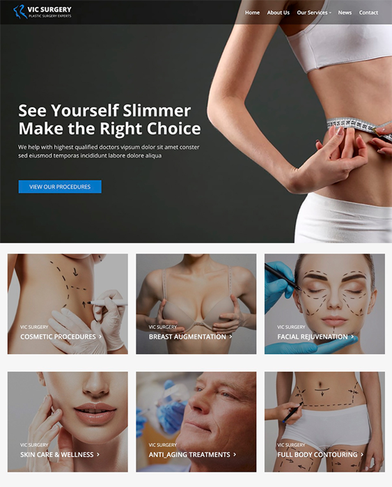 WordPress Themes For Plastic Surgeons And Cosmetic Surgery Clinics