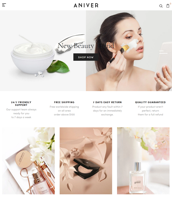 Shopify Themes Clean Beauty Stores feature