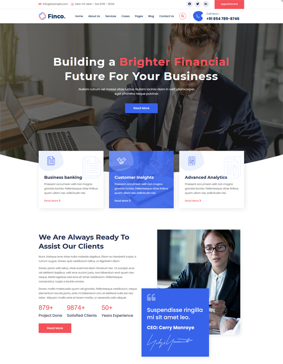 Financial WordPress Themes