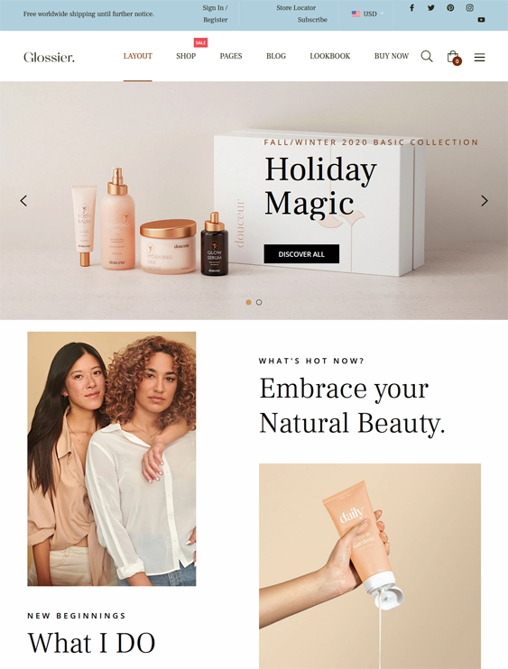 Shopify Themes For Skincare Stores