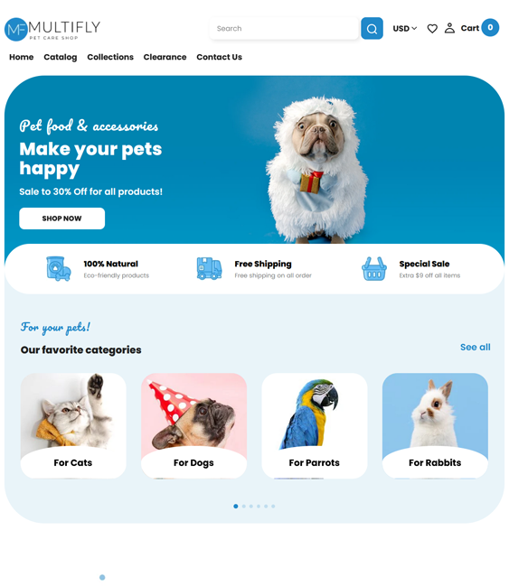 online pet store shopify themes