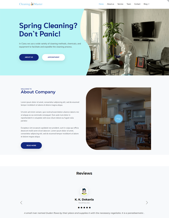 WordPress Themes For Cleaning Companies, Maids, And Cleaners