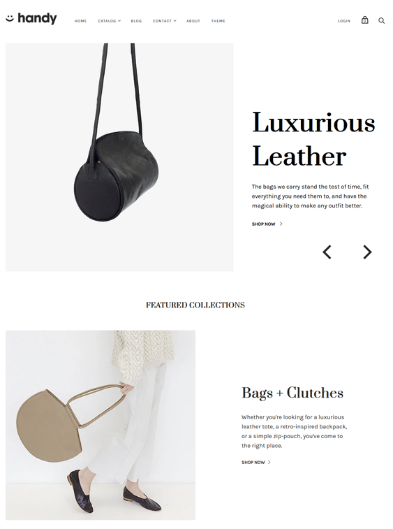 Shopify Themes For Selling Purses, Backpacks, And Handbags