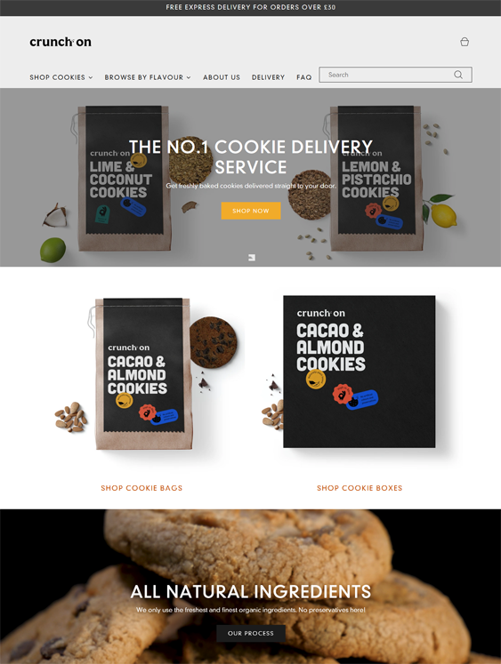 fresh sharp shopify themes for selling food online