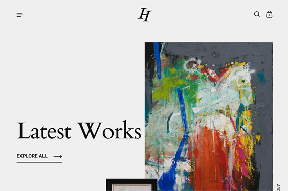 highlight art shopify theme for artists and art galleries