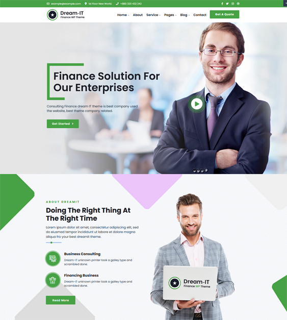 Finance WordPress Themes