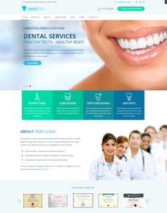 This medical WordPress theme feature