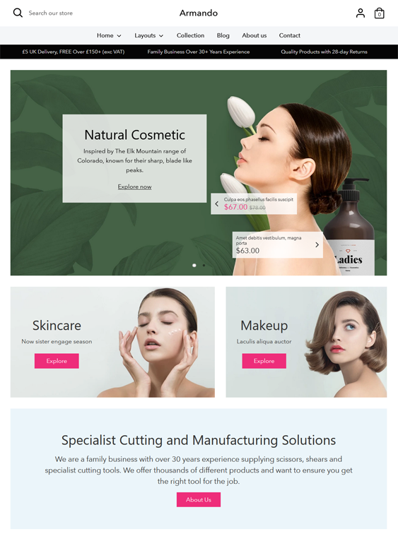 Shopify Themes For Selling Cosmetics, Skincare, Makeup, And Beauty Products
