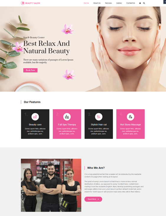 WordPress Themes Spas And Beauty Salons