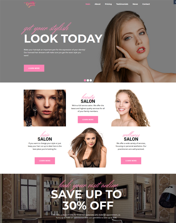 WordPress Themes Spas And Beauty Salons feature