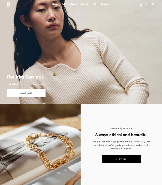 Shopify Themes For Online Jewelry Stores