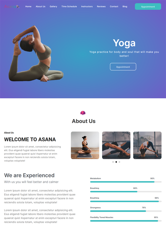 WordPress Themes For Yoga Teachers And Classes